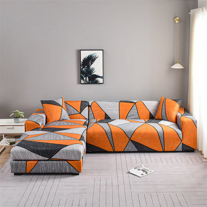 Elastischer, moderner, geometrischer, weicher Sofabezug