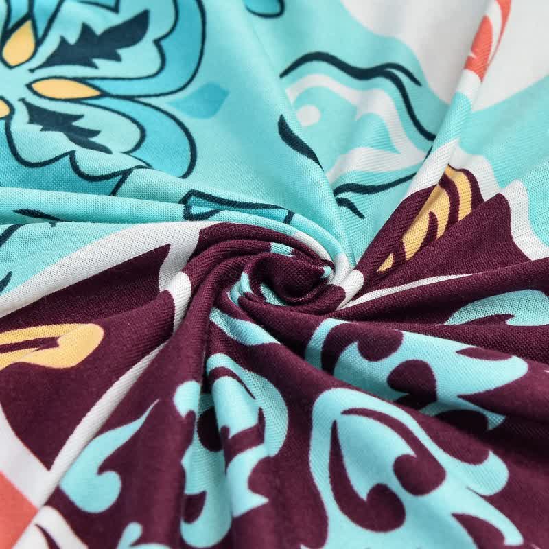 Elastischer, dehnbarer Sofabezug im marokkanischen Stil