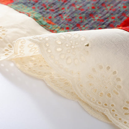 Gepolstertes Camisole-Nachthemd aus reiner Baumwolle
