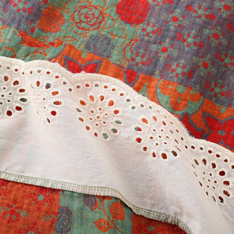 Gepolstertes Camisole-Nachthemd aus reiner Baumwolle