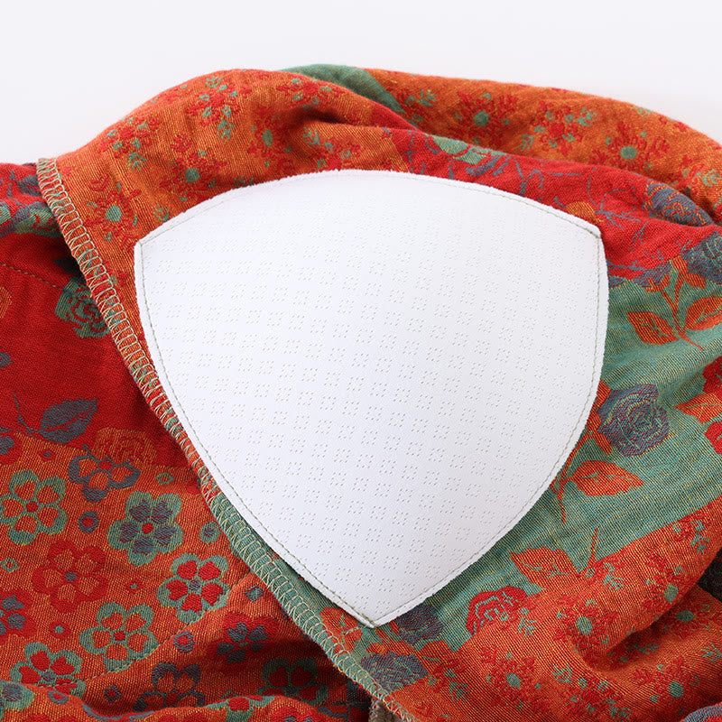 Gepolstertes Camisole-Nachthemd aus reiner Baumwolle
