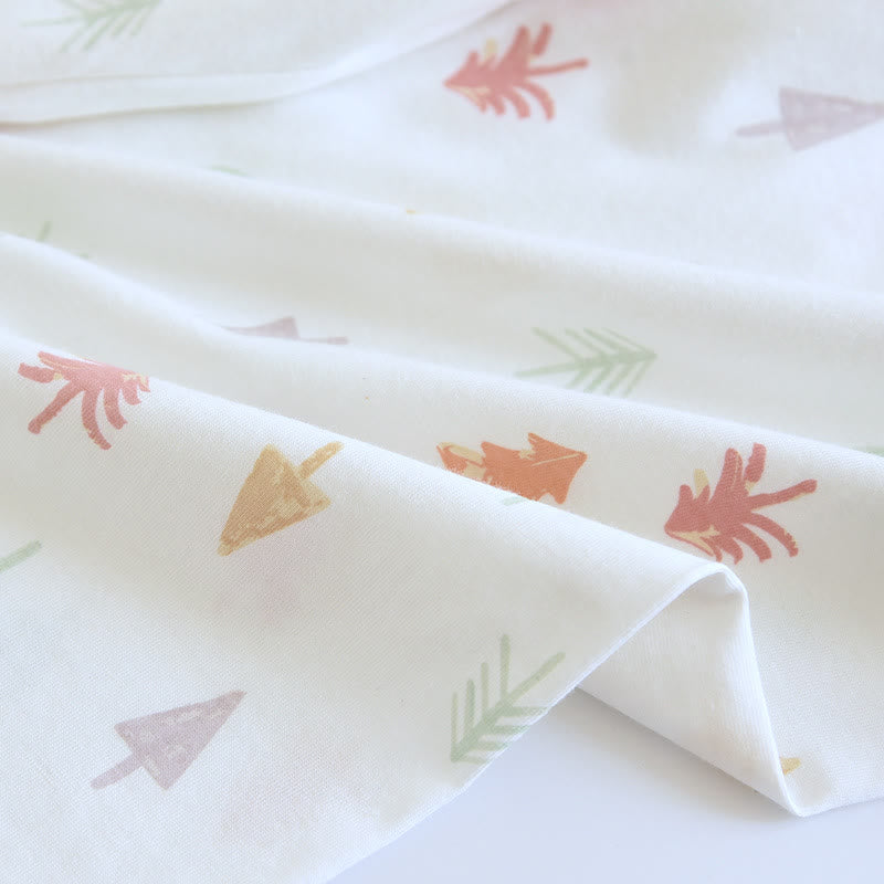 Loungewear-Set aus reiner Baumwolle mit Weihnachtsbaummotiv