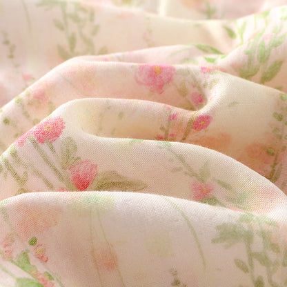Gepolstertes Nachtwäscheset aus Bambusfaser mit Blumenmuster