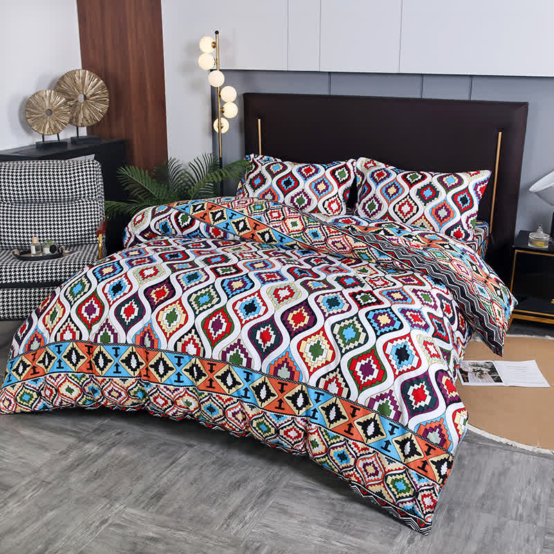 Exotische, weiche Bettwäsche im Bohemian-Stil (3-teilig)