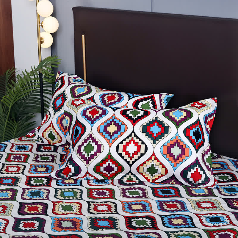 Exotische, weiche Bettwäsche im Bohemian-Stil (3-teilig)