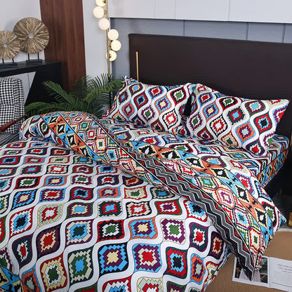 Exotische, weiche Bettwäsche im Bohemian-Stil (3-teilig)