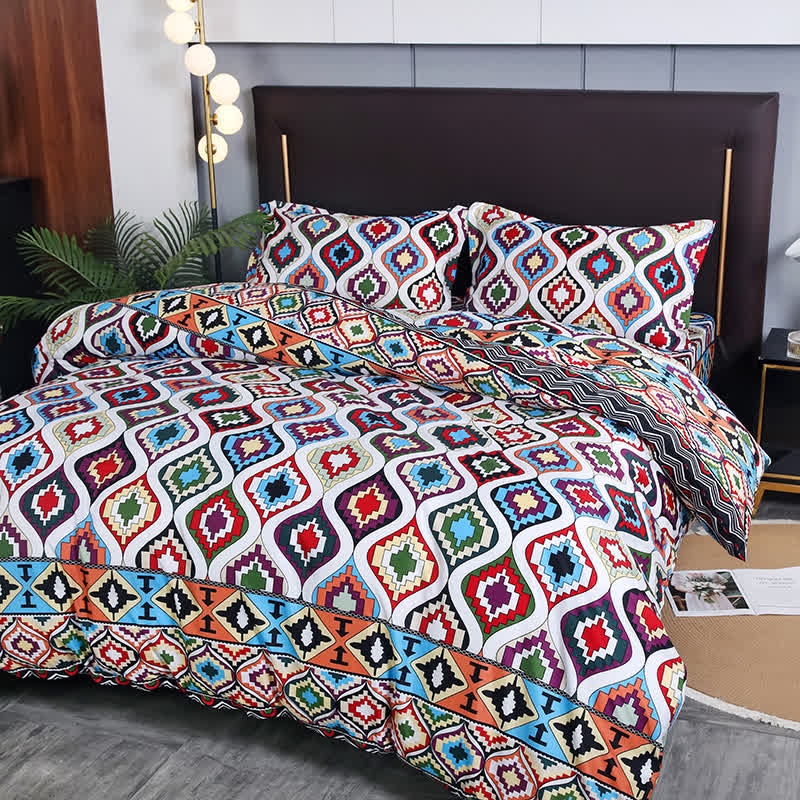 Exotische, weiche Bettwäsche im Bohemian-Stil (3-teilig)
