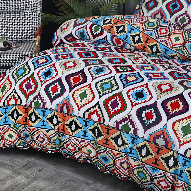Exotische, weiche Bettwäsche im Bohemian-Stil (3-teilig)