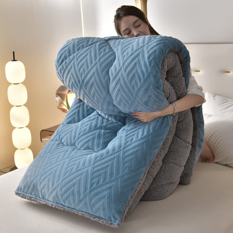 Dicke Sherpa-Winterdecke mit Steppkern