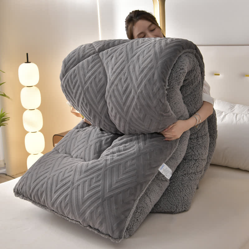 Dicke Sherpa-Winterdecke mit Steppkern