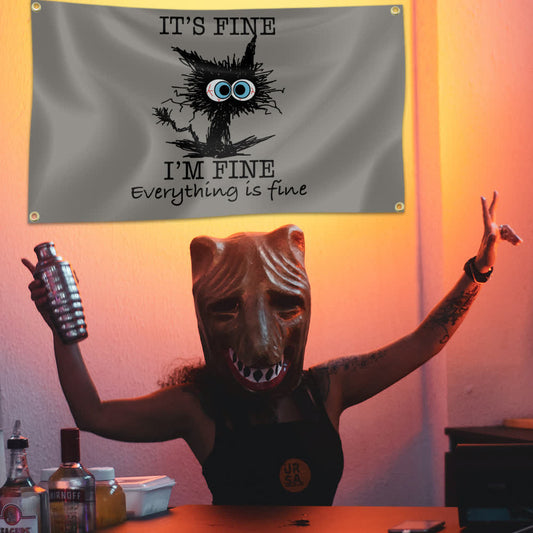 IT'S FINE Lustige dekorative Gobelindecke