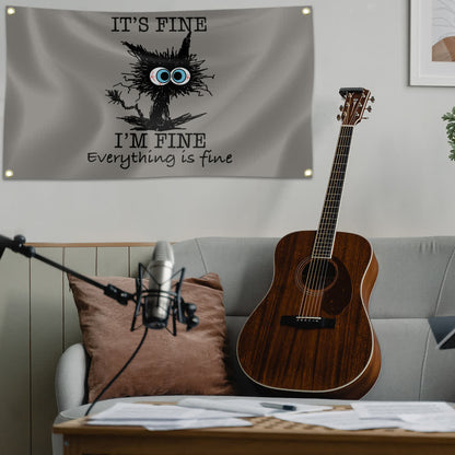 IT'S FINE Lustige dekorative Gobelindecke