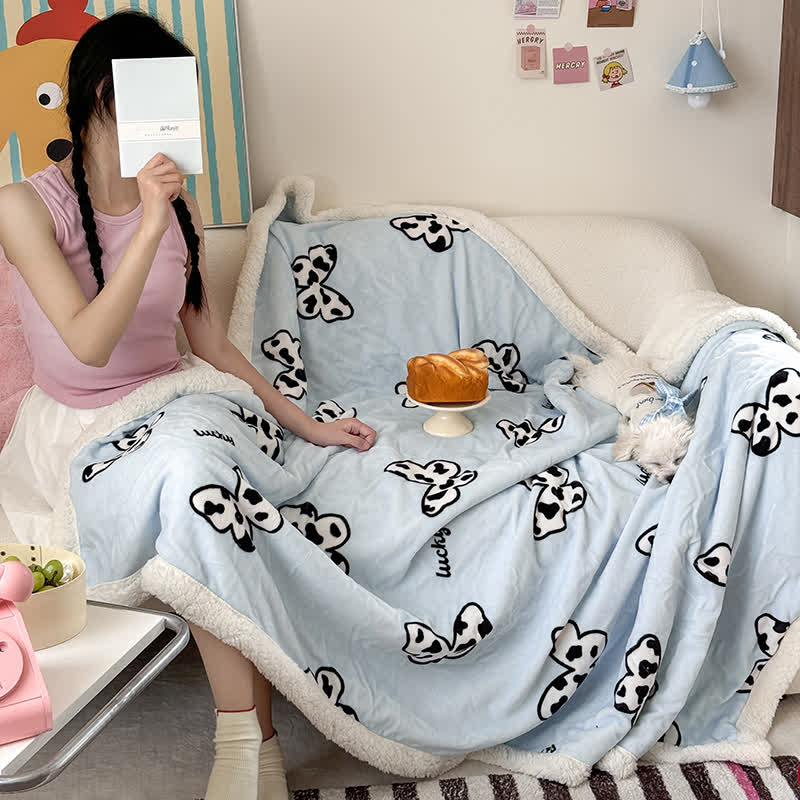 Süße Schmetterling Sherpa Bettbezug Decke