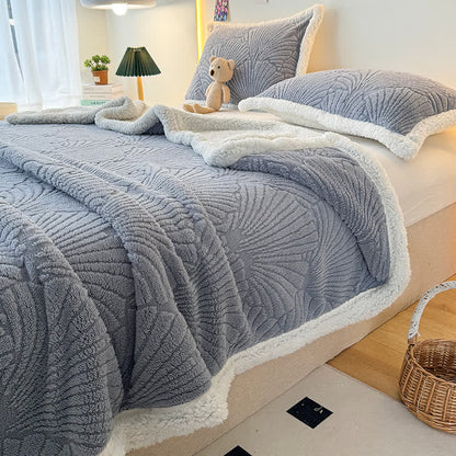 Flauschige, weiche Sherpa-Decke mit Muschelstruktur