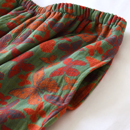 Pyjama-Set aus Baumwollgaze mit Jacquard-Schmetterling