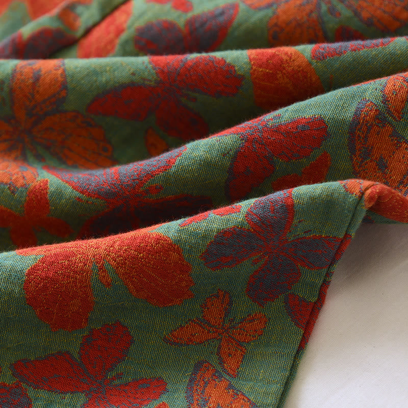 Pyjama-Set aus Baumwollgaze mit Jacquard-Schmetterling