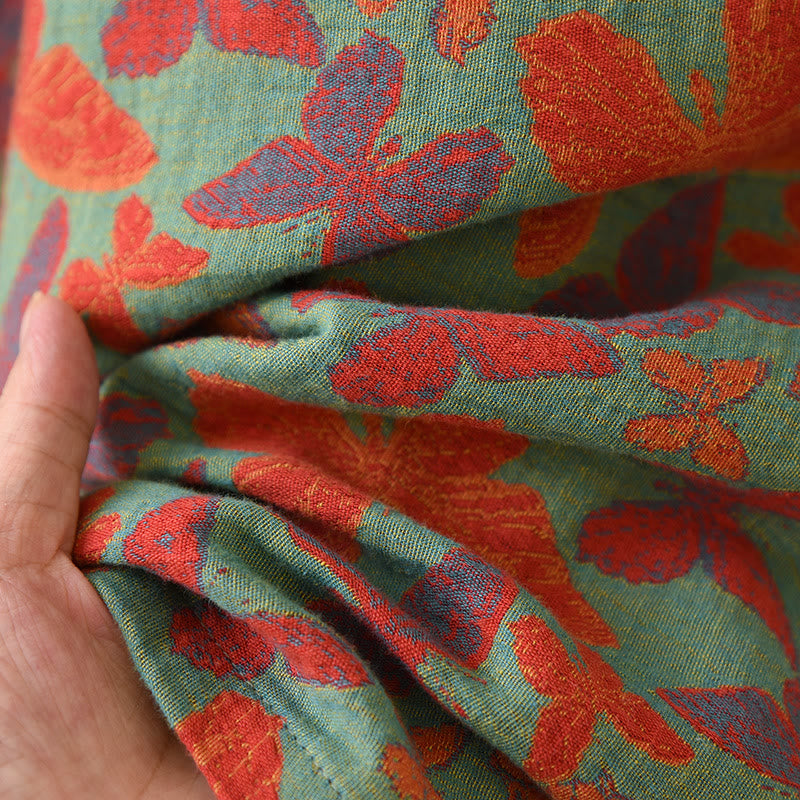 Pyjama-Set aus Baumwollgaze mit Jacquard-Schmetterling