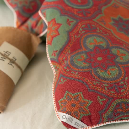 Weiche Steppdecke aus Vintage-Jacquard-Baumwollgaze