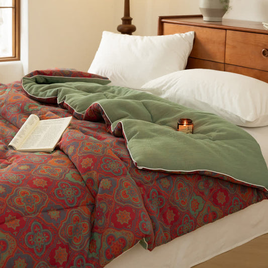 Weiche Steppdecke aus Vintage-Jacquard-Baumwollgaze