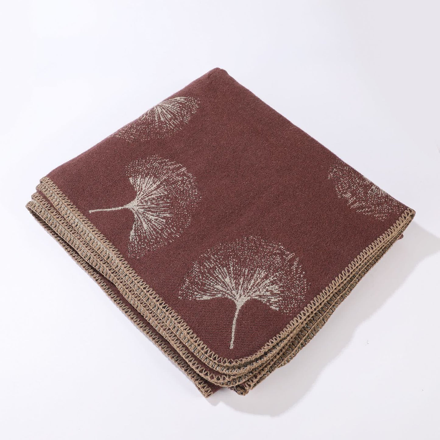 Luxuriöser Ginkgoblatt-Reiseschal-Umhang - image 10