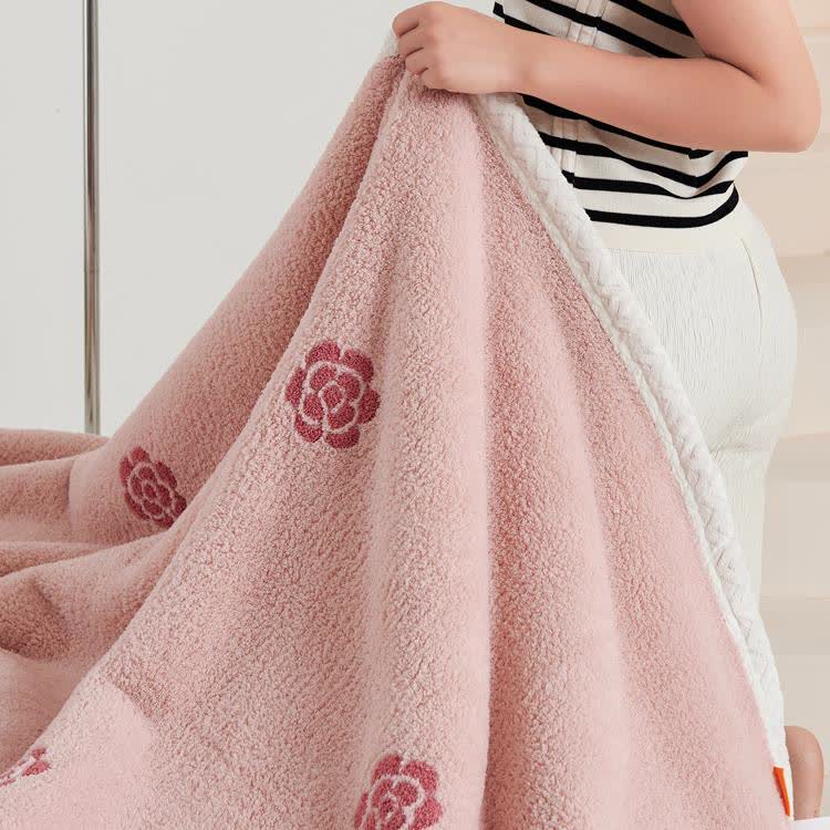 Girly Pastoral Camellia Fleecedecke