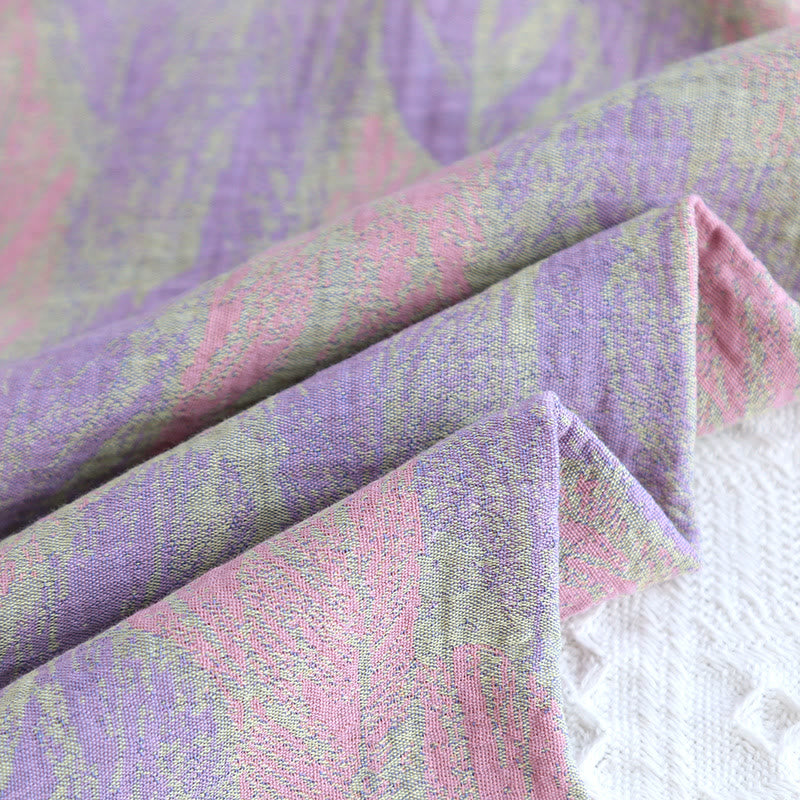 Pyjama-Set aus reinem Baumwolljacquard mit Federn