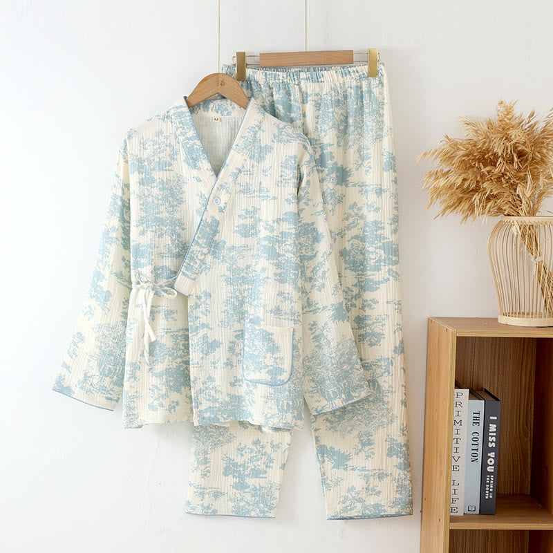 Refresh Kimono-Pyjama-Set aus Baumwollgaze