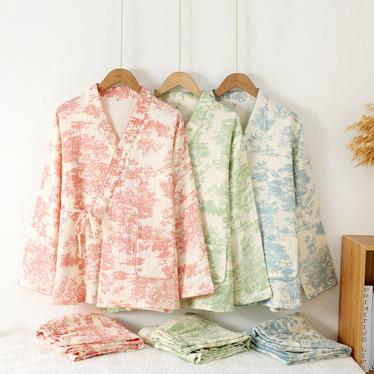 Refresh Kimono-Pyjama-Set aus Baumwollgaze