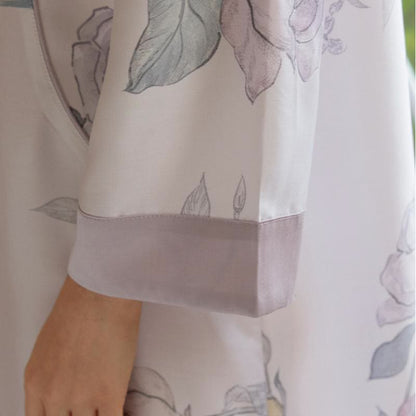 Elegantes Nachthemd aus Lyocellfaser mit Blumenmuster