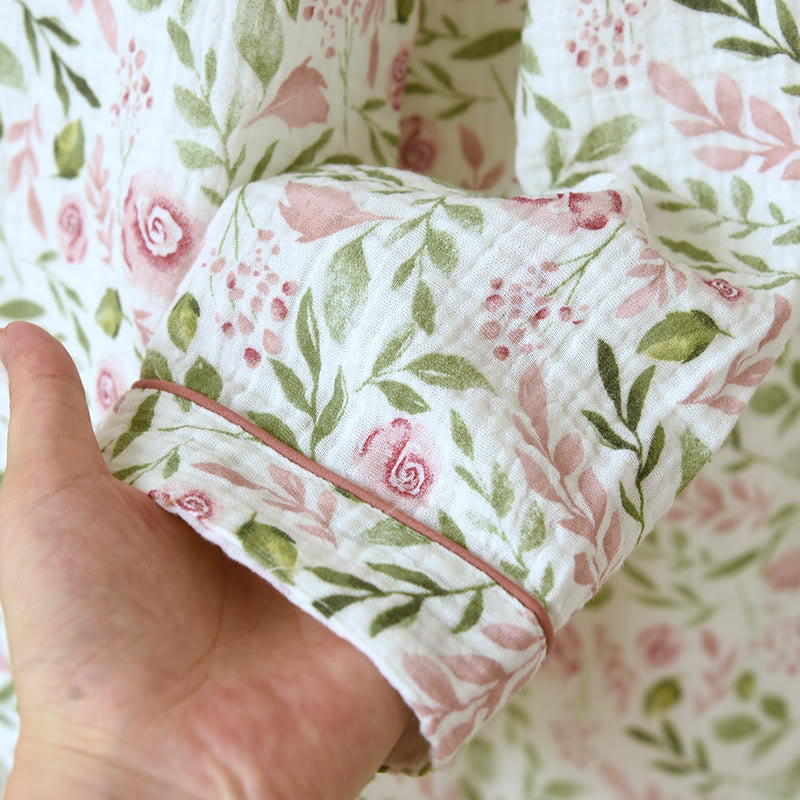 Refresh – Pyjama-Set aus rosa Baumwollgaze
