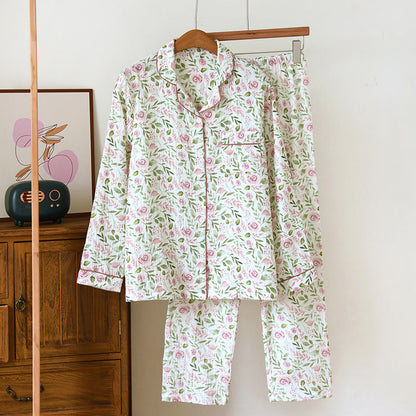 Refresh – Pyjama-Set aus rosa Baumwollgaze