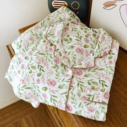 Refresh – Pyjama-Set aus rosa Baumwollgaze