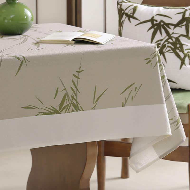 Elegante pastorale Bambus-Bauernhaus-Tischdecke