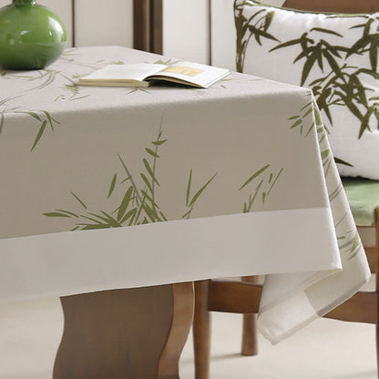 Elegante pastorale Bambus-Bauernhaus-Tischdecke