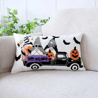 Bestickter dekorativer Kissenbezug für Halloween-Feiertage