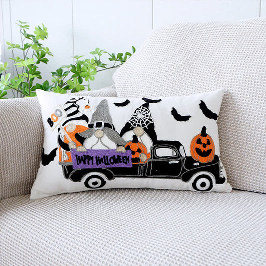 Bestickter dekorativer Kissenbezug für Halloween-Feiertage