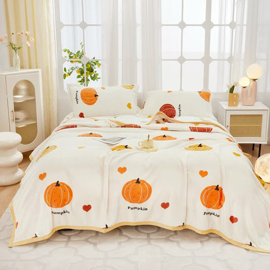 Flanell-Halloween-Kürbisdecke