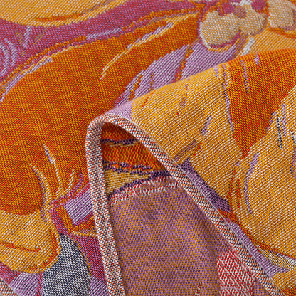 Wasserabsorbierendes, weiches Handtuch aus Baumwollgaze mit Blumenmuster