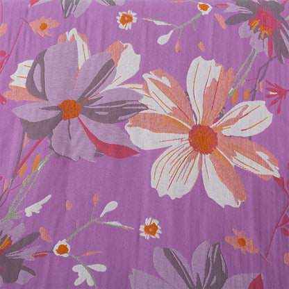 Weiches Handtuch aus Baumwollgaze mit Vintage-Blumenmuster