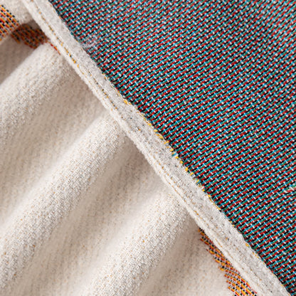 Rustikaler, rutschfester Sofabezug aus Chenille mit Kürbismotiv