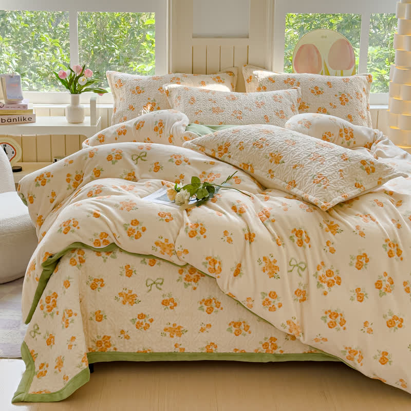 Refresh Flower Warm Velvet Bettwäscheset (4-teilig)