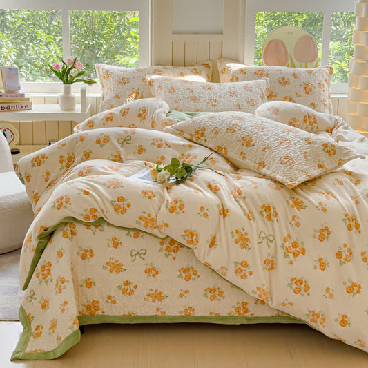 Refresh Flower Warm Velvet Bettwäscheset (4-teilig)