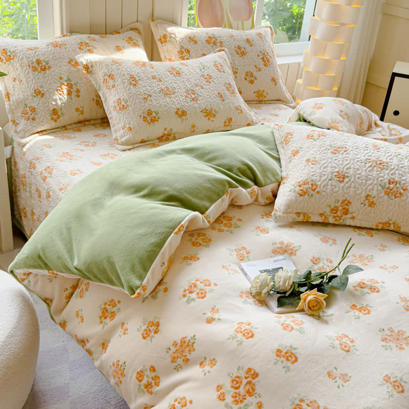 Refresh Flower Warm Velvet Bettwäscheset (4-teilig)