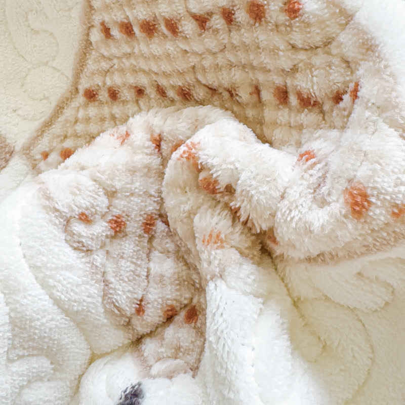 Warmes Winterbettwäscheset mit Rautenmuster (4-teilig)