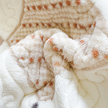 Warmes Winterbettwäscheset mit Rautenmuster (4-teilig)