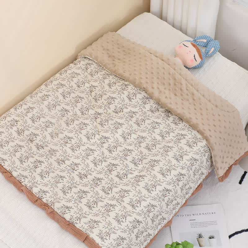 Gemütliche Babydecke aus Baumwolle im Pastoralstil
