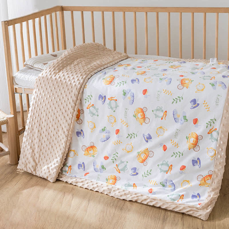 Weiche Babydecke mit Halloween-Kürbiskutsche