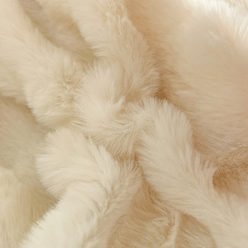 Flauschiges Fleece-Bettbezug-Bettwäscheset (4-teilig)