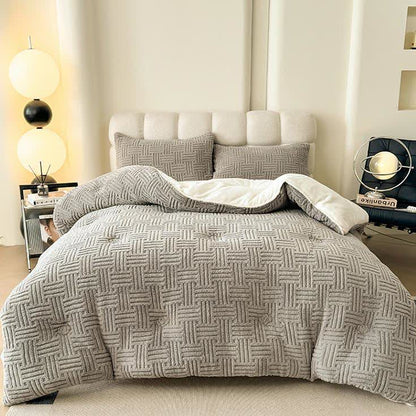 Flauschige Fleece-Decke, dick und warm, für den Winter.