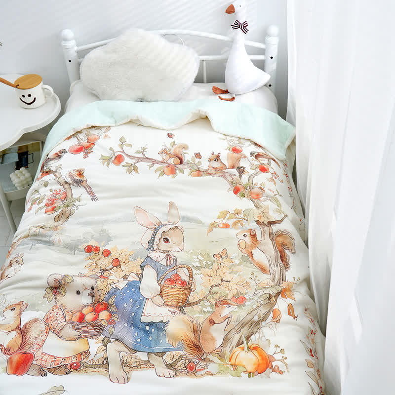 Baby-Märchen-Steppdecke aus reiner Baumwolle